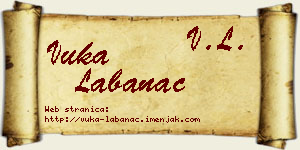 Vuka Labanac vizit kartica
